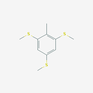 molecular formula C10H14S3 B241702 2-Methyl-1,3,5-tris(methylsulfanyl)benzene 