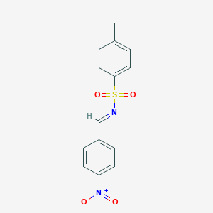 molecular formula C14H12N2O4S B241703 4-methyl-N-[(E)-(4-nitrophenyl)methylidene]benzenesulfonamide 