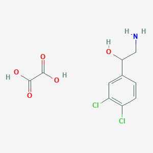 molecular formula C10H11Cl2NO5 B2417045 2-Hydroxy-2-(3,4-dichlorophenyl)ethylamine oxalate CAS No. 1170444-55-9
