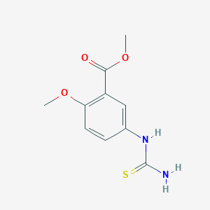 molecular formula C10H12N2O3S B2417055 Methyl 5-(carbamothioylamino)-2-methoxybenzoate CAS No. 2551118-47-7