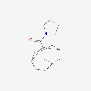 molecular formula C16H25NO B241706 1-(Tricyclo[4.3.1.1~3,8~]undec-1-ylcarbonyl)pyrrolidine 