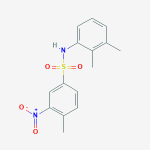molecular formula C15H16N2O4S B2417063 N-(2,3-dimethylphenyl)-4-methyl-3-nitrobenzenesulfonamide CAS No. 296274-06-1