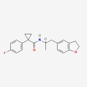 molecular formula C21H22FNO2 B2417069 N-(1-(2,3-二氢苯并呋喃-5-基)丙烷-2-基)-1-(4-氟苯基)环丙烷甲酰胺 CAS No. 2034598-39-3