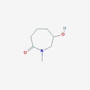 molecular formula C7H13NO2 B2417083 6-Hydroxy-1-methylazepan-2-one CAS No. 2344677-60-5