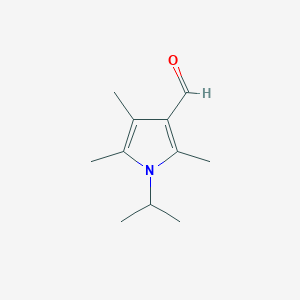 molecular formula C11H17NO B2417085 1-Isopropyl-2,4,5-trimethyl-1H-pyrrole-3-carbaldehyde CAS No. 1087610-75-0