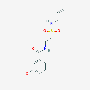N-(2-(N-allylsulfamoyl)ethyl)-3-methoxybenzamide