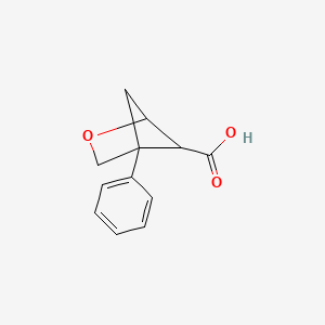 molecular formula C12H12O3 B2417087 4-Phenyl-2-oxabicyclo[2.1.1]hexane-5-carboxylic acid CAS No. 2167002-19-7