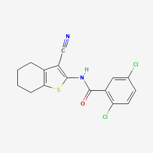 2,5-dichloro-N-(3-cyano-4,5,6,7-tetrahydrobenzo[b]thiophen-2-yl)benzamide