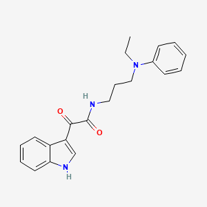 N-(3-(ethyl(phenyl)amino)propyl)-2-(1H-indol-3-yl)-2-oxoacetamide