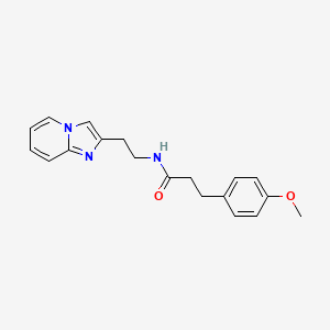 N-(2-imidazo[1,2-a]pyridin-2-ylethyl)-3-(4-methoxyphenyl)propanamide