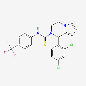 1-(2,4-dichlorophenyl)-N-(4-(trifluoromethyl)phenyl)-3,4-dihydropyrrolo[1,2-a]pyrazine-2(1H)-carbothioamide