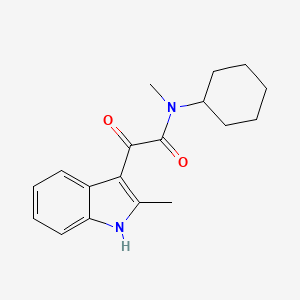 N-cyclohexyl-N-methyl-2-(2-methyl-1H-indol-3-yl)-2-oxoacetamide