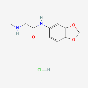 N-(benzo[d][1,3]dioxol-5-yl)-2-(methylamino)acetamide hydrochloride