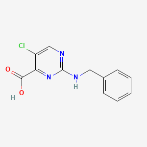 molecular formula C12H10ClN3O2 B2417149 2-(Benzylamino)-5-chloropyrimidine-4-carboxylic acid CAS No. 522627-72-1