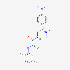 molecular formula C22H30N4O2 B2417161 N1-(2-(二甲氨基)-2-(4-(二甲氨基)苯基)乙基)-N2-(2,5-二甲苯基)草酰胺 CAS No. 899956-74-2
