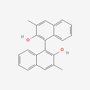 molecular formula C22H18O2 B2417163 (1S)-3,3'-二甲基-[1,1'-联萘]-2,2'-二醇 CAS No. 55515-98-5; 55515-99-6