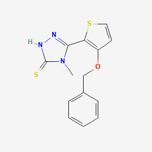 5-[3-(benzyloxy)-2-thienyl]-4-methyl-4H-1,2,4-triazol-3-ylhydrosulfide