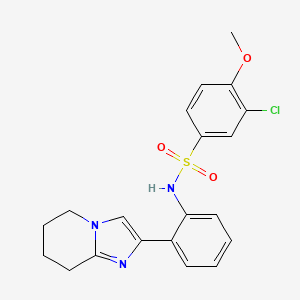3-chloro-4-methoxy-N-(2-(5,6,7,8-tetrahydroimidazo[1,2-a]pyridin-2-yl)phenyl)benzenesulfonamide