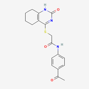 N-(4-acetylphenyl)-2-[(2-oxo-5,6,7,8-tetrahydro-1H-quinazolin-4-yl)sulfanyl]acetamide