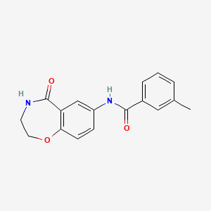 3-methyl-N-(5-oxo-2,3,4,5-tetrahydrobenzo[f][1,4]oxazepin-7-yl)benzamide