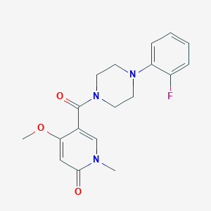 5-(4-(2-fluorophenyl)piperazine-1-carbonyl)-4-methoxy-1-methylpyridin-2(1H)-one