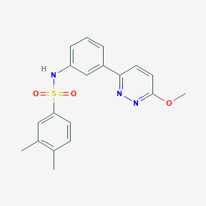 molecular formula C19H19N3O3S B2417206 N-[3-(6-methoxypyridazin-3-yl)phenyl]-3,4-dimethylbenzenesulfonamide CAS No. 895803-44-8