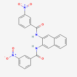 3-nitro-N-[3-[(3-nitrobenzoyl)amino]naphthalen-2-yl]benzamide