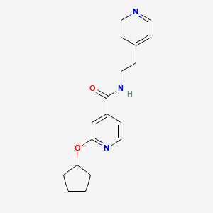 2-(cyclopentyloxy)-N-(2-(pyridin-4-yl)ethyl)isonicotinamide