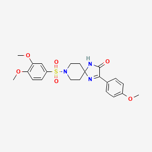 8-((3,4-Dimethoxyphenyl)sulfonyl)-3-(4-methoxyphenyl)-1,4,8-triazaspiro[4.5]dec-3-en-2-one