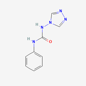 molecular formula C9H9N5O B2417233 N-苯基-N'-(4H-1,2,4-三唑-4-基)脲 CAS No. 35224-76-1