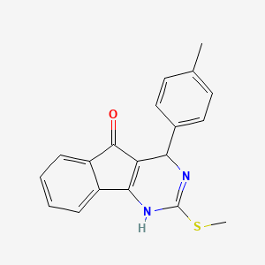 4-(4-methylphenyl)-2-(methylsulfanyl)-1,4-dihydro-5H-indeno[1,2-d]pyrimidin-5-one