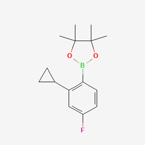 2-(2-Cyclopropyl-4-fluorophenyl)-4,4,5,5-tetramethyl-1,3,2-dioxaborolane