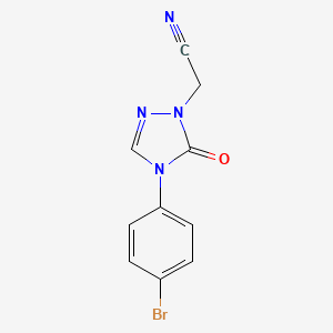 2-[4-(4-bromophenyl)-5-oxo-4,5-dihydro-1H-1,2,4-triazol-1-yl]acetonitrile