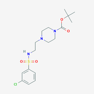 Tert-butyl 4-(2-(3-chlorophenylsulfonamido)ethyl)piperazine-1-carboxylate