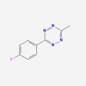 molecular formula C9H7IN4 B2417263 3-(4-Iodophenyl)-6-methyl-1,2,4,5-tetrazine CAS No. 56108-04-4