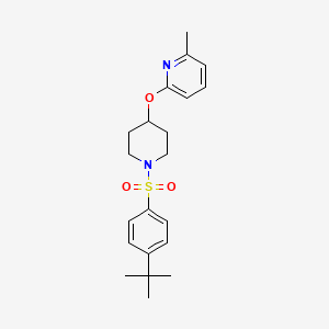 2-((1-((4-(Tert-butyl)phenyl)sulfonyl)piperidin-4-yl)oxy)-6-methylpyridine