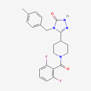 5-[1-(2,6-difluorobenzoyl)piperidin-4-yl]-4-(4-methylbenzyl)-2,4-dihydro-3H-1,2,4-triazol-3-one
