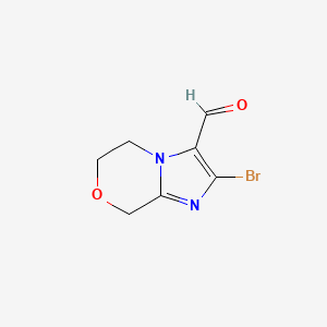 2-bromo-5H,6H,8H-imidazo[2,1-c][1,4]oxazine-3-carbaldehyde