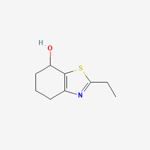 molecular formula C9H13NOS B2417323 2-乙基-4,5,6,7-四氢-1,3-苯并噻唑-7-醇 CAS No. 1250434-52-6