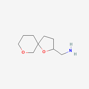 molecular formula C9H17NO2 B2417334 {1,7-Dioxaspiro[4.5]decan-2-yl}methanamine CAS No. 1870529-68-2