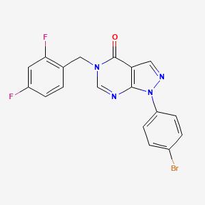 1-(4-bromophenyl)-5-(2,4-difluorobenzyl)-1,5-dihydro-4H-pyrazolo[3,4-d]pyrimidin-4-one