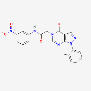 2-[1-(2-methylphenyl)-4-oxopyrazolo[3,4-d]pyrimidin-5-yl]-N-(3-nitrophenyl)acetamide