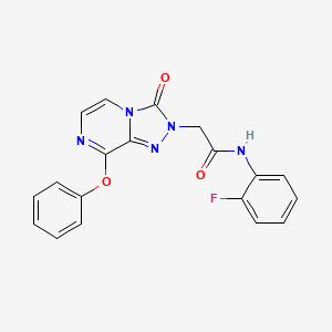 N-(2-fluorophenyl)-2-(3-oxo-8-phenoxy-[1,2,4]triazolo[4,3-a]pyrazin-2-yl)acetamide