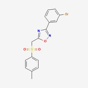 3-(3-Bromophenyl)-5-(tosylmethyl)-1,2,4-oxadiazole