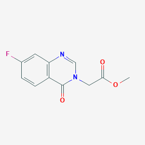 Methyl 2-(7-fluoro-4-oxo-3,4-dihydroquinazolin-3-yl)acetate