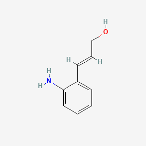 molecular formula C9H11NO B2417387 (E)-3-(2-aminophenyl)prop-2-en-1-ol CAS No. 153896-10-7; 195191-58-3