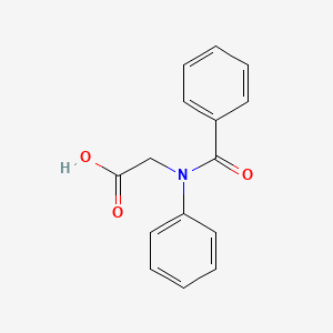 molecular formula C15H13NO3 B2417392 2-(N,1-diphenylformamido)acetic acid CAS No. 119656-49-4