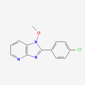 molecular formula C13H10ClN3O B2417418 2-(4-chlorophenyl)-1-methoxy-1H-imidazo[4,5-b]pyridine CAS No. 339010-07-0