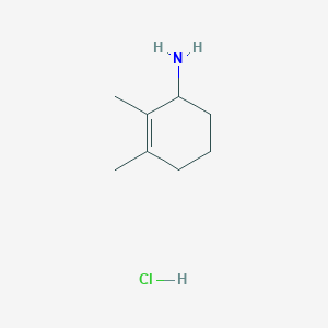 molecular formula C8H16ClN B2417432 2,3-二甲基环己-2-烯-1-胺;盐酸盐 CAS No. 2375260-08-3