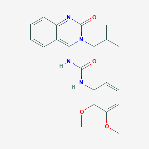 (E)-1-(2,3-dimethoxyphenyl)-3-(3-isobutyl-2-oxo-2,3-dihydroquinazolin-4(1H)-ylidene)urea